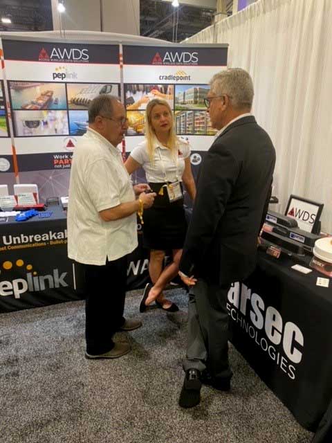Len and Megan in booth at ISC West