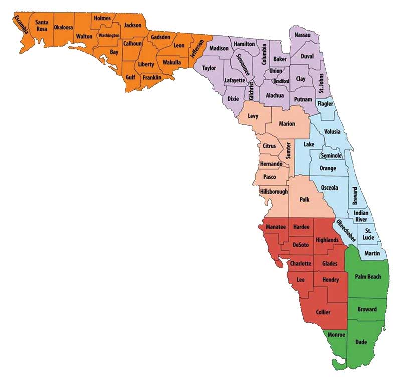 florida territory map